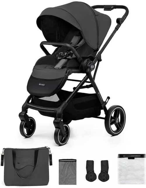 купить Детская коляска KinderKraft YOXI KSYOXI00GRY0000 MOONLIGHT GREY в Кишинёве 