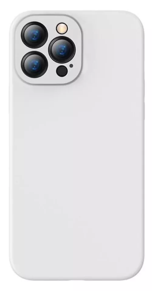 купить Чехол для смартфона Baseus Liquid Silica Gel Protective iPhone 13 Pro, White в Кишинёве 