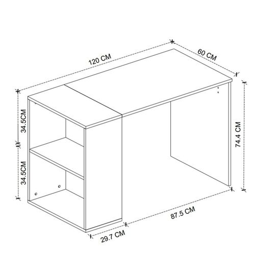 cumpără Masă de birou Bofigo 20-35-01 White în Chișinău 