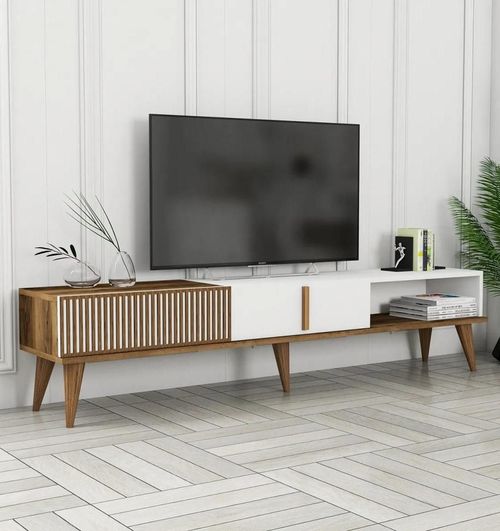 cumpără Comodă TV Trendy Milan Alt, Nuc, Alb în Chișinău 