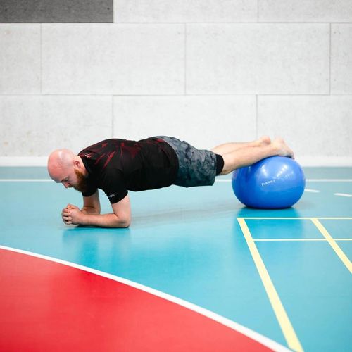 купить Мяч HMS 9478 Minge gimnastica d=55cm cu pompa Blue YB01 (17-42-155) в Кишинёве 