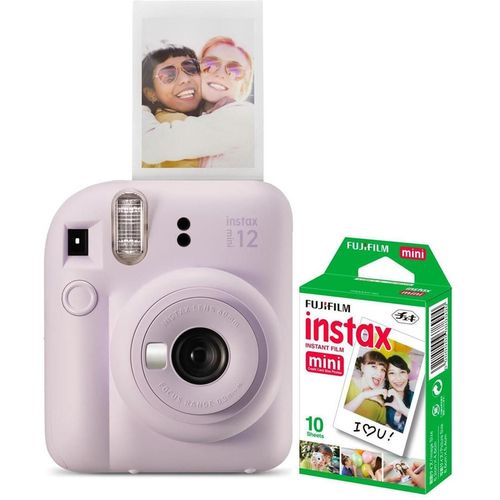 купить Фотоаппарат моментальной печати FujiFilm Instax Mini 12 Lilac Purple + Film Mini 2x10 в Кишинёве 