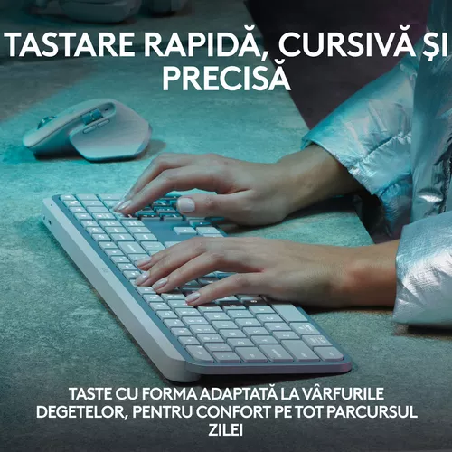 cumpără Tastatură Logitech MX Keys S - Pale Grey în Chișinău 