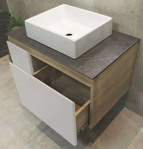 купить Шкаф под умывальник Bayro подвесной Sprint 800 под столешницу белый мат в Кишинёве 