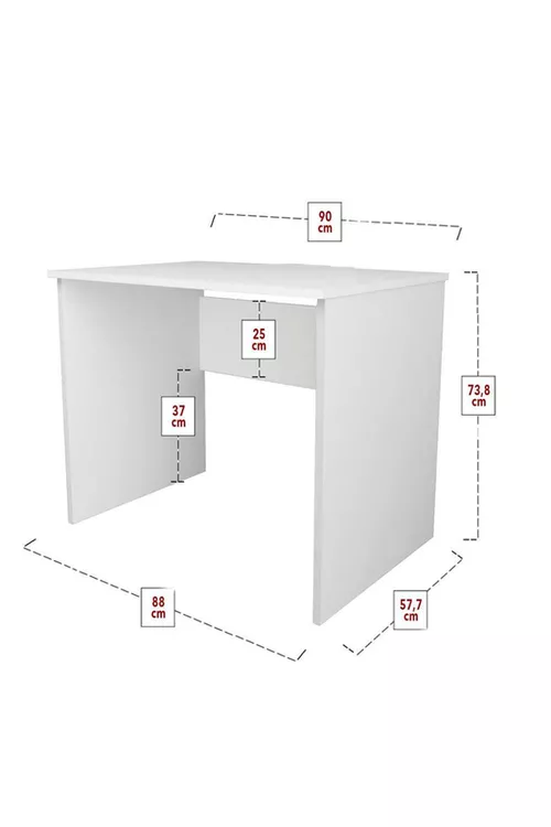 купить Офисный стол Fabulous 60x90 White в Кишинёве 