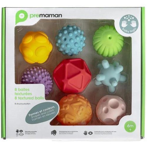 купить Игрушка для купания Premaman PJQMVC-CCC-UNQ Set de jucarii senzoriale texturate, 8buc в Кишинёве 