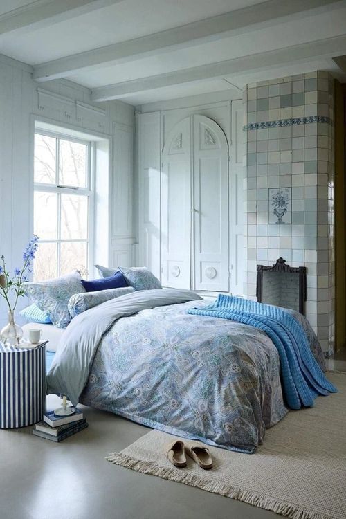 cumpără Set de perne si plapume Pip Studio 332427 Moon Flower Cushion 53x53 Light Blue în Chișinău 