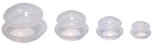 cumpără Dispozitiv de masaj mecanic miscellaneous 12366 Set de ventuze din silicon Transparent (4 buc) 100737 în Chișinău 