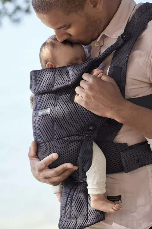 Marsupiu anatomic BabyBjorn Move Anthracite, 3D Mesh 