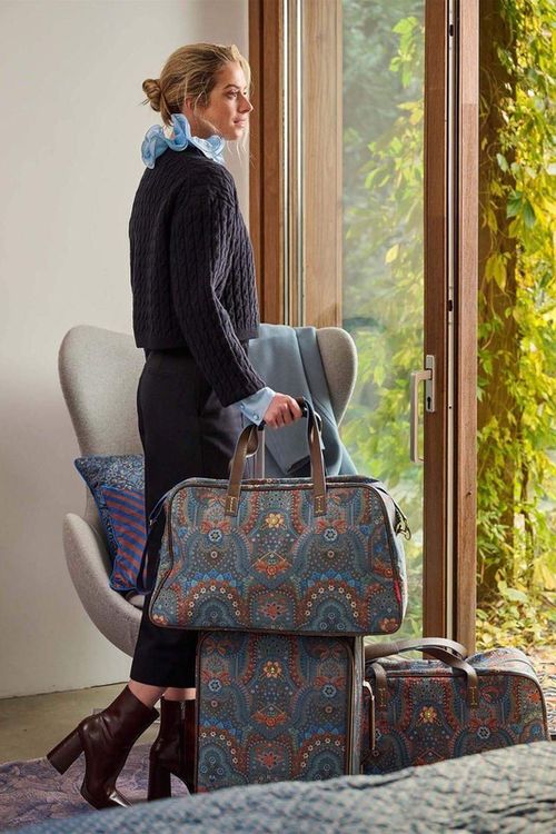 cumpără Geantă de voiaj Pip Studio 51.275.020 Tovy Weekend Bag Medium Jabali Blue 57x22x37cm Blue în Chișinău 