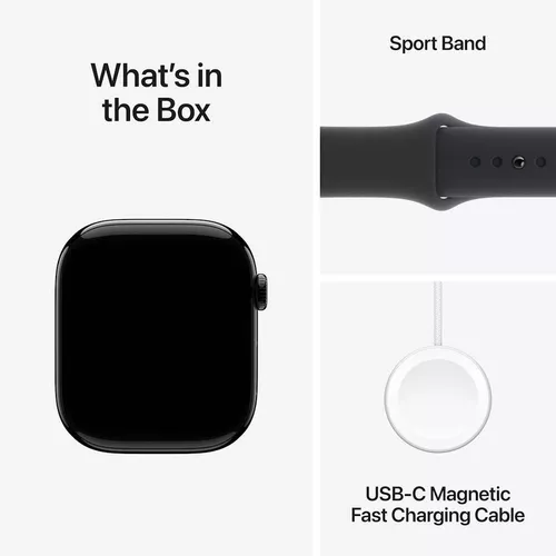 cumpără Ceas inteligent Apple Watch Series 10 GPS 46mm Jet Black Aluminium Case with Black Sport Band - M/L MWWQ3 în Chișinău 