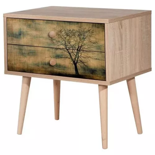 купить Тумбочка Trendy Two-729, Stejar Sonoma, 60x61x40cm в Кишинёве 