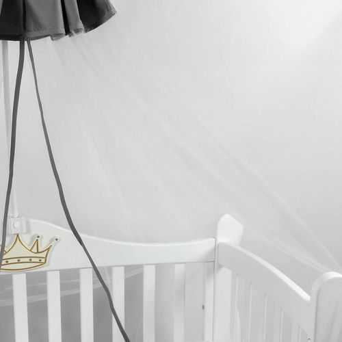 купить Кроватка PernaMea Baldachin Satin Gri (PM.101638/2) в Кишинёве 