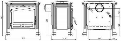 купить Камин конвекционный Plamen TENA TERMO в Кишинёве 