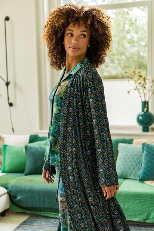купить Домашний текстиль Pip Studio 51.510.730 Nisha Kimono Bailamos Dark Blue XXL Dark Blue в Кишинёве 