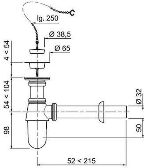 cumpără Sifon pentru chiuvetă bucătărie Wirquin D32 SL213 (34578002) în Chișinău 