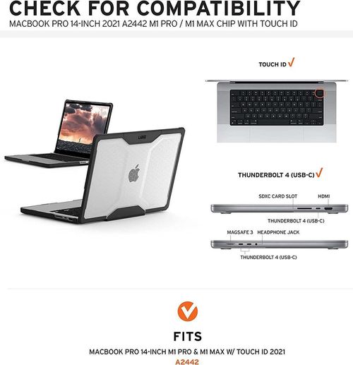 cumpără Geantă laptop UAG 134000114343 MacBook Pro 14 2021 Plyo Ice în Chișinău 