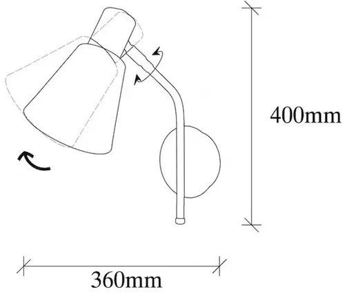cumpără Candelabru de perete Trendy Lampa de perete Sivani-MR-664 40x14x36cm în Chișinău 
