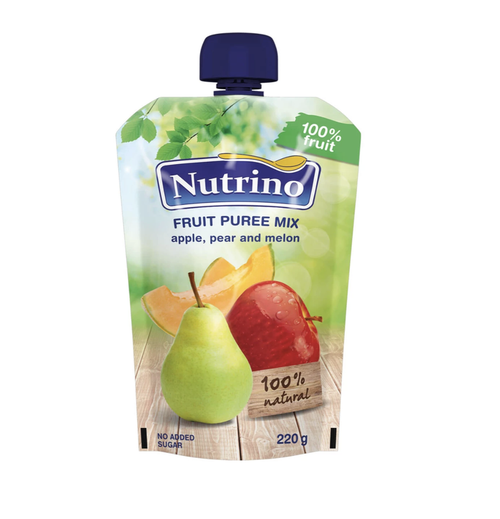 Пюре Nutrino из яблок, груш и дыни (8+ мес) 220 г 