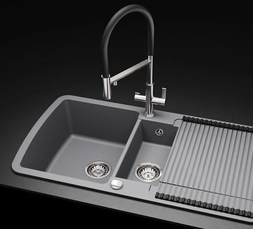 cumpără Bateria bucătărie Helika-AquaSanita 7763-MB SOIFOS Black Matte în Chișinău 