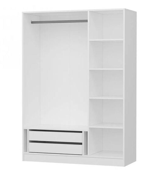 cumpără Dulap Trendy Kale 3 Mebran Kapak 190-Alb, 52x190x135cm în Chișinău 