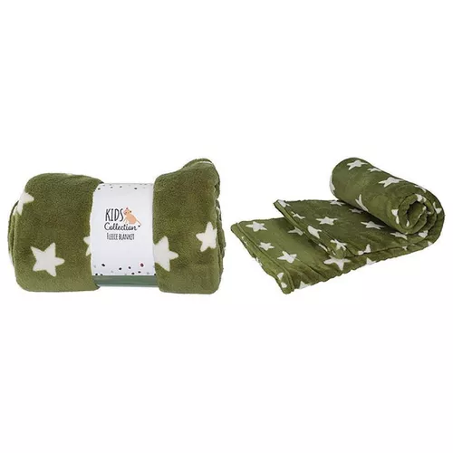 cumpără Textile de casă H&S 49560 Patura 130x160сm Stelute, fleece, verde în Chișinău 