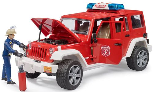 cumpără Mașină Bruder 2528 Jeep Wrangler de pompieri si figurina, 43272 în Chișinău 
