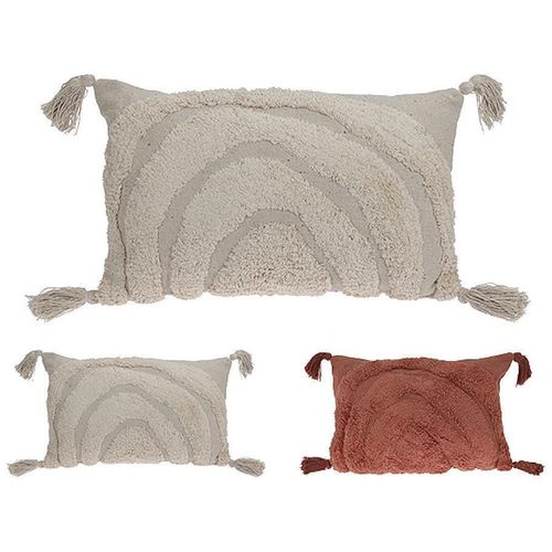 cumpără Textile de casă H&S 49565 Perna pentru canapea Semicercuri 30x50cm cu ciucuri, 2culori în Chișinău 