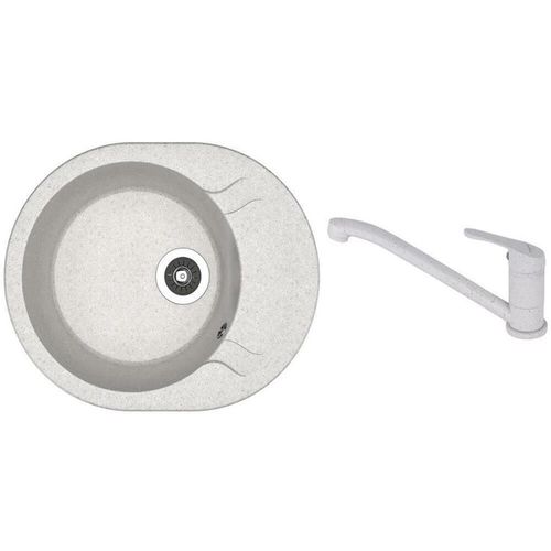 купить Мойка кухонная со смесителем Dr.Gans Berta 580 + SanDonna F 1066 gri в Кишинёве 