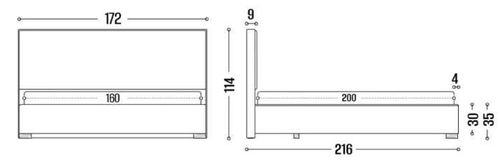 купить Кровать my-STYLE my-Taya 160x200 (P59D16M20) в Кишинёве 
