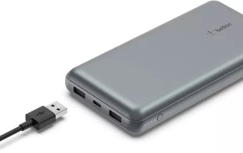 cumpără Acumulator extern USB (Powerbank) Belkin BPB011BTGY 10000mAh, 15W, gray în Chișinău 