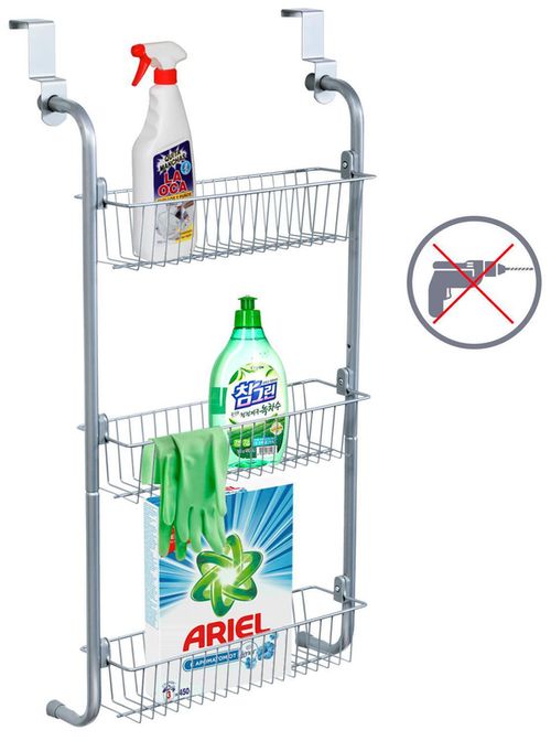 купить Полка для ванной Tatkraft 699362 Polita pe usi trei rafturi в Кишинёве 