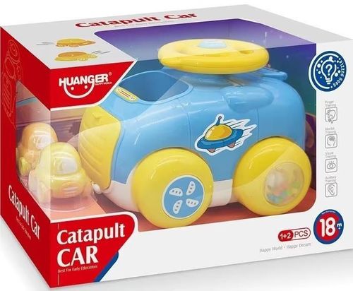 cumpără Mașină Huanger (78195) Mașină cu lansator și vehicul mic albastru/galben HE8017 în Chișinău 