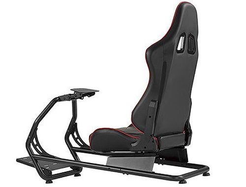 cumpără Scaun gaming Lumi Classic Racing Simulator Cockpit Seat LRS03-BS with Monitor & Gear Shifter Mount, Black/Red, Seat Width: 450mm, Seat Gliding Track 180mm, Seat Back Tilt Range 30°~90°, Steering Wheel Panel Tilt Range: +25°~-35°, Pedal Panel Tilt Range: 0°/15°/27° în Chișinău 