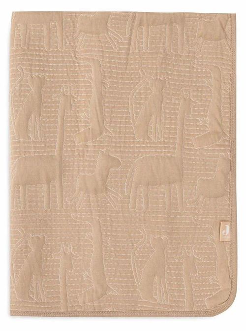 cumpără Lenjerie de pat pentru copii Jollein 516-511-68037 Paturica Jungle Jambo Biscuit/Oatmeal, 75x100cm în Chișinău 