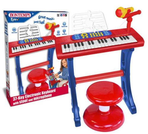 cumpără Jucărie muzicală Bontempi 133720 Синтезатор с 37 клавишами с микрофоном, ножками и стульчиком în Chișinău 
