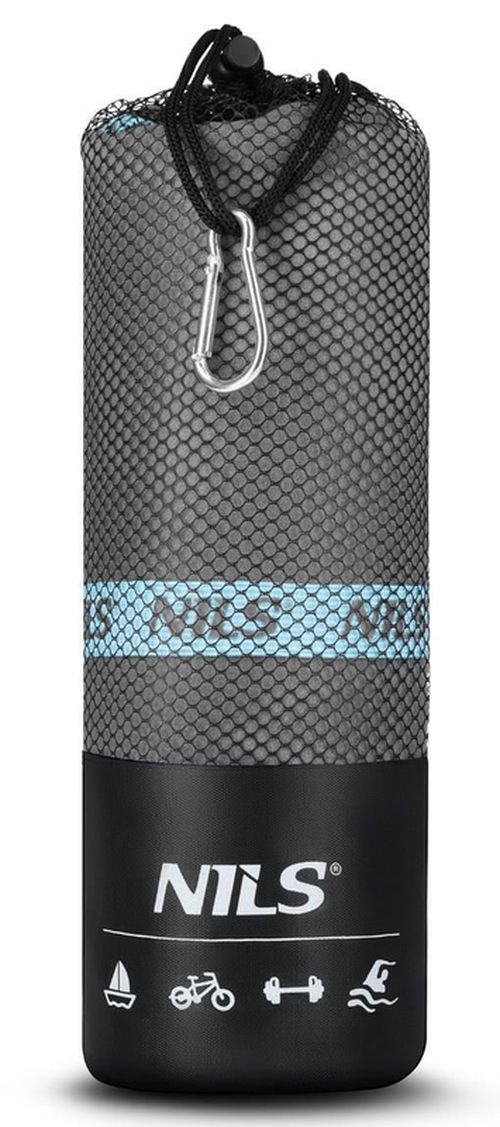 cumpără Textile de casă Nils 7330 Stergar sportiv 200x90cm Dark Gray Microfibre NCR13 (15-06-034) în Chișinău 