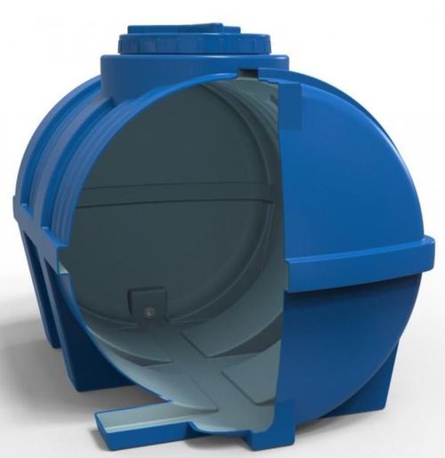 cumpără Duș de vară Uniplast 37255 Rezervor apa 350 L orizontal, oval (albastru) cu stut D. 1/2" 110x77x80 cm în Chișinău 