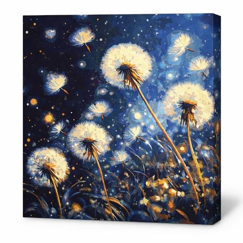 купить Картина по номерам Ideyka KHO3314 40x40cm Eco, Papadii zburatoare pe cerul de seara в Кишинёве 