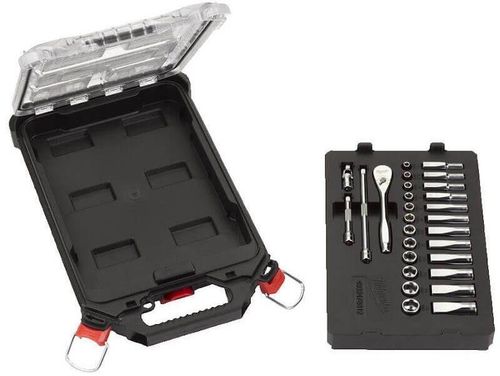cumpără Set de unelte de mână Milwaukee 4932478812, set de chei tubulare 1/4" PACKOUT 28 buc în Chișinău 