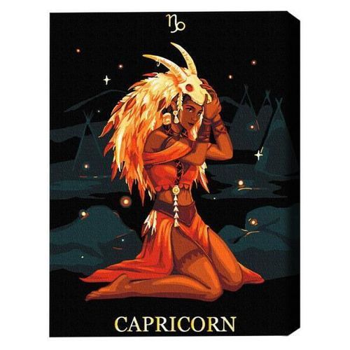 cumpără Tablou pe numere BrushMe BSB0044FC (fără cutie) Capricorn în Chișinău 