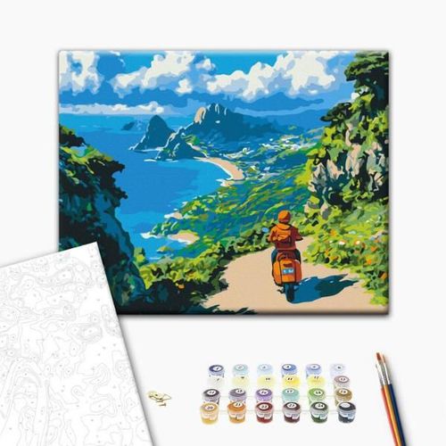 cumpără Tablou pe numere BrushMe RBS54237FC 30x40cm (fără cutie) Spre orizont în Chișinău 