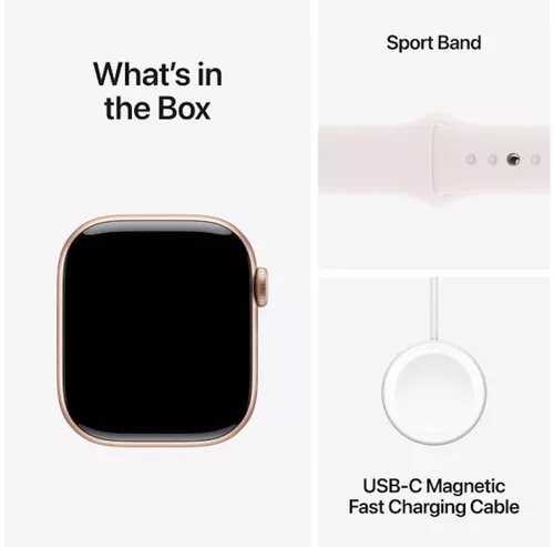 купить Смарт часы Apple Watch Series 10 GPS 42mm Rose Gold Aluminium Case with Light Blush Sport Band - S/M MWWH3 в Кишинёве 