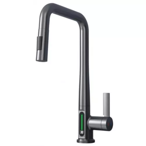 купить Смеситель кухонный Backer LEX 3528 Gun Gray в Кишинёве 