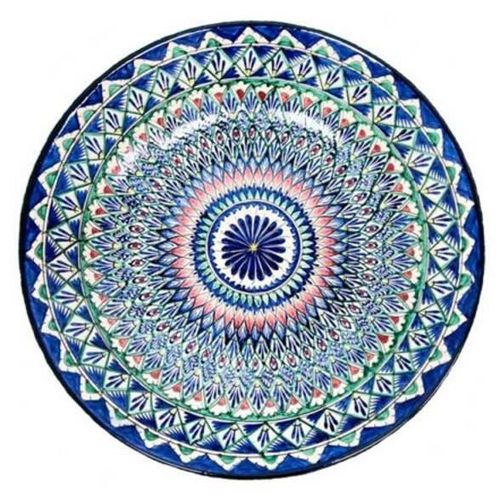 cumpără Farfurie Rishtan Ceramic Lyagan Mehrob 26cm, pictata manual, ceramica în Chișinău 