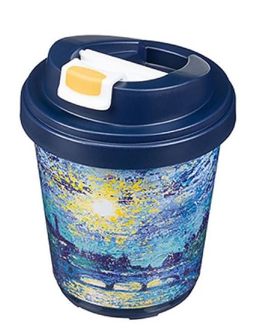 купить Термокружка Бытпласт 57612 Moonlight Night, 300ml, albastru в Кишинёве 