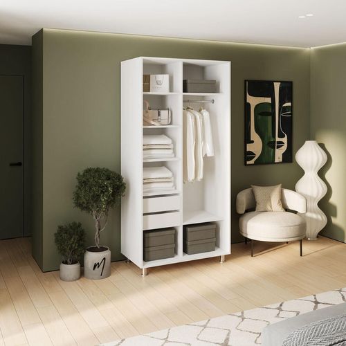 cumpără Dulap my-STYLE C10H0T01AM01-U11, 100x200, белый în Chișinău 