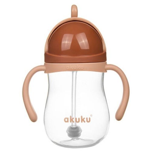 купить Поильник Akuku A0729 Бутылочка с трубочкой и грузиком Mokka в Кишинёве 