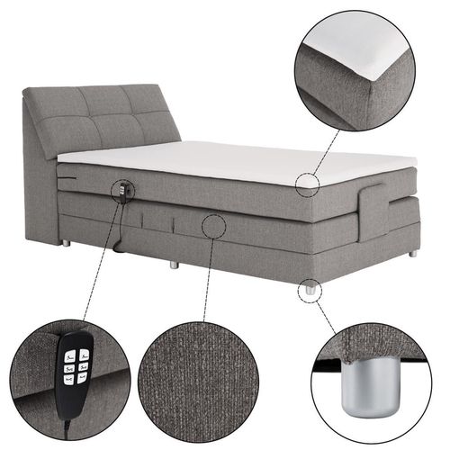 купить Кровать Tempo Kondela Gerona New 120x200 (Gray) в Кишинёве 