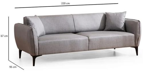 купить Диван Trendy Belissimo Gri (3 locuri) в Кишинёве 